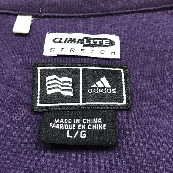 Adidas Purple & Lilac ClimaLite 1/2-Zip Jacket - Picture 3 of 7